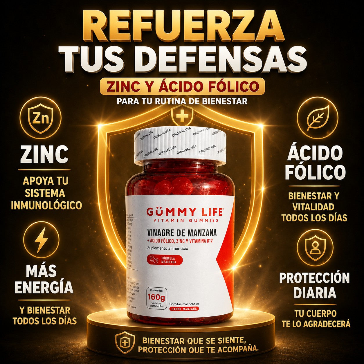 GUMMY LIFE VINAGRE DE MANZANA