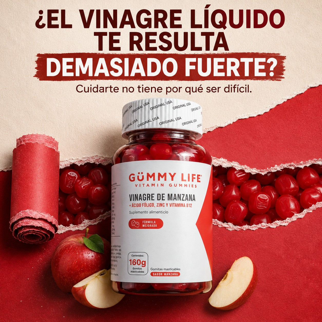 GUMMY LIFE VINAGRE DE MANZANA