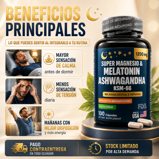 MAGNESIO MELATONINA ASHWAGANDHA